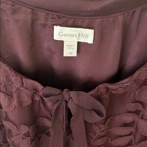 Garnet Hill burgundy dress size 8